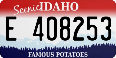 ID license plate E408253