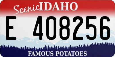 ID license plate E408256