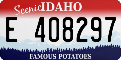 ID license plate E408297