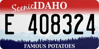 ID license plate E408324