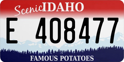 ID license plate E408477