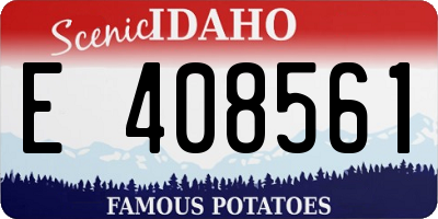 ID license plate E408561