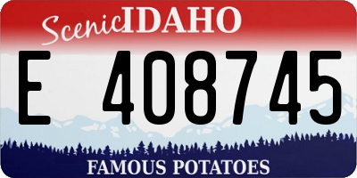 ID license plate E408745