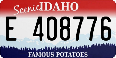 ID license plate E408776