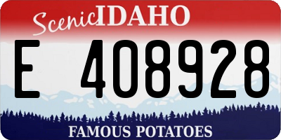 ID license plate E408928