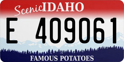 ID license plate E409061