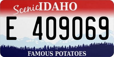 ID license plate E409069