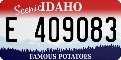 ID license plate E409083