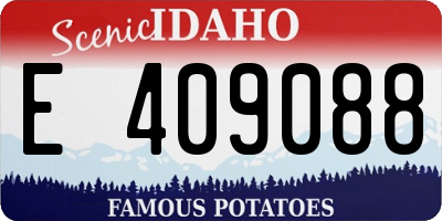 ID license plate E409088