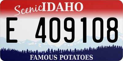ID license plate E409108