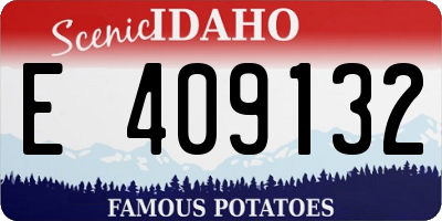 ID license plate E409132