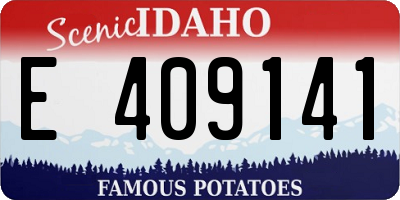 ID license plate E409141