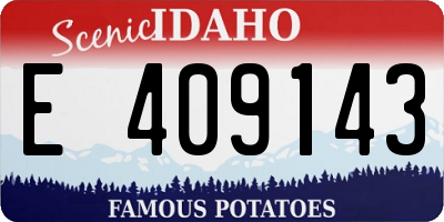 ID license plate E409143
