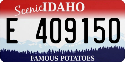 ID license plate E409150