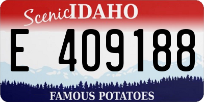 ID license plate E409188