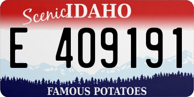 ID license plate E409191