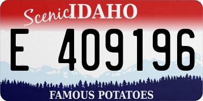 ID license plate E409196