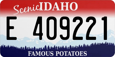 ID license plate E409221