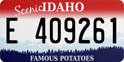 ID license plate E409261