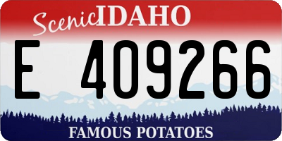 ID license plate E409266