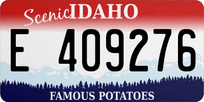ID license plate E409276