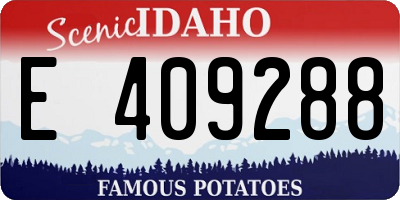 ID license plate E409288
