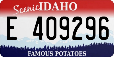 ID license plate E409296