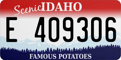 ID license plate E409306