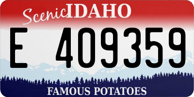 ID license plate E409359