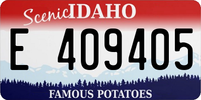 ID license plate E409405