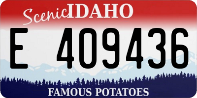 ID license plate E409436