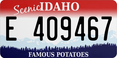 ID license plate E409467