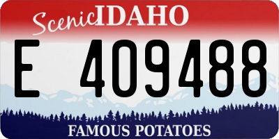 ID license plate E409488