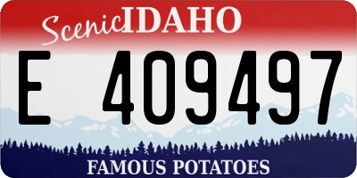 ID license plate E409497