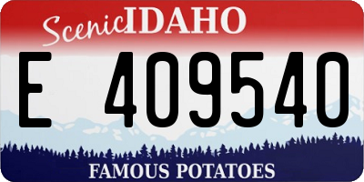ID license plate E409540