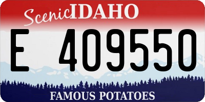 ID license plate E409550