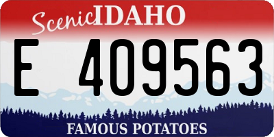 ID license plate E409563