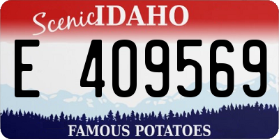 ID license plate E409569