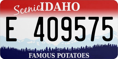 ID license plate E409575
