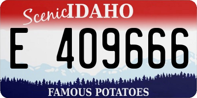ID license plate E409666