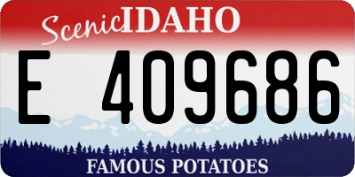 ID license plate E409686