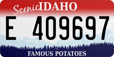 ID license plate E409697
