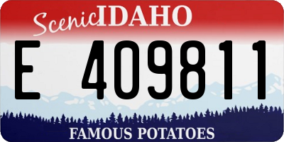 ID license plate E409811