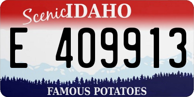 ID license plate E409913