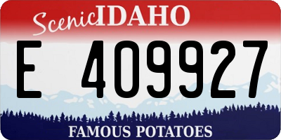 ID license plate E409927