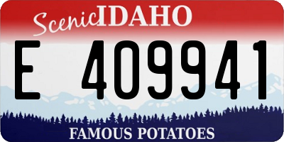 ID license plate E409941