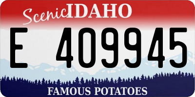 ID license plate E409945