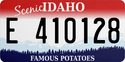 ID license plate E410128