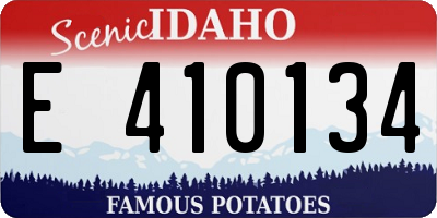 ID license plate E410134