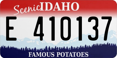 ID license plate E410137